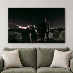 Never Going Back Final Scene Canvas Art | De Niro Pacino Crime Thriller Print | Iconic Quote Movie Decor