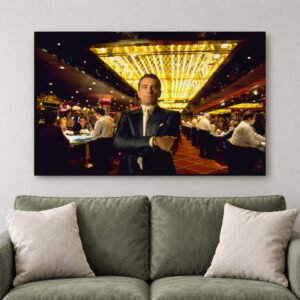Robert De Niro Casino Canvas, Vintage Movie Scene Print, Las Vegas Wall Decor